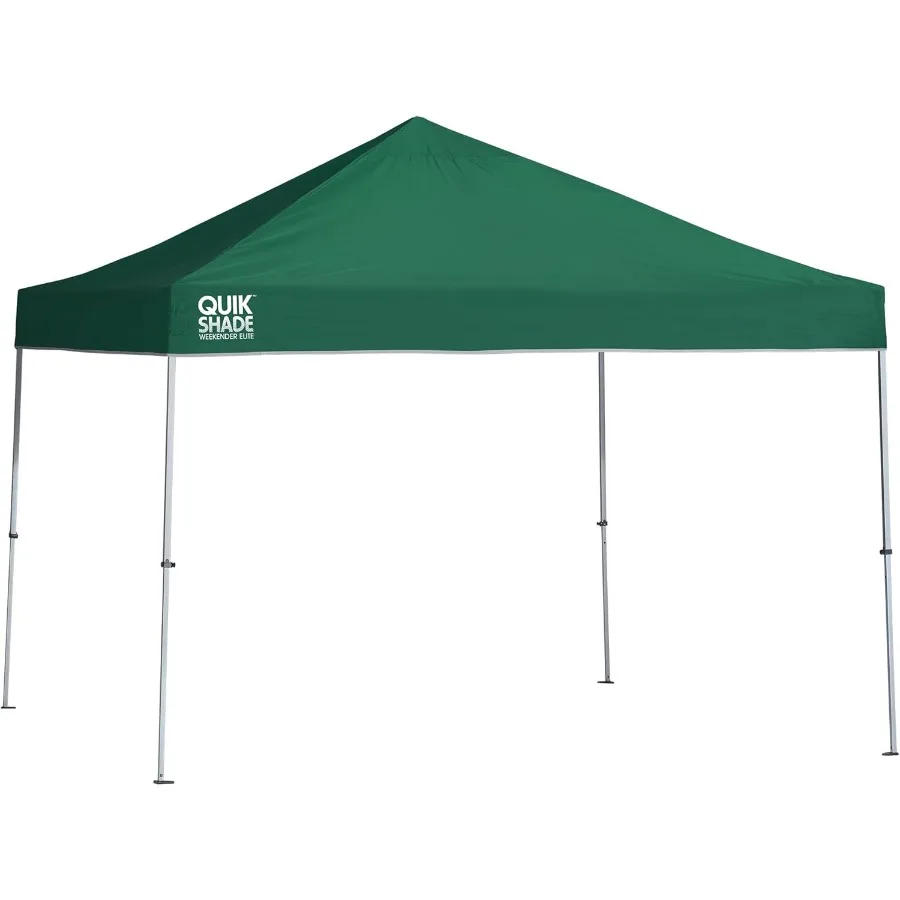 

Quik Shade Weekender Elite 10 x 10 ft. Straight Leg Canopy Green Ideal for Outdoor Events Camping and Retail Stalls Durable UV-