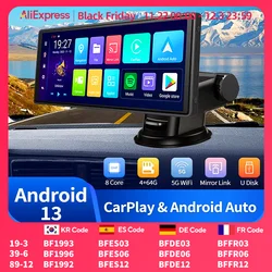 Enregistreur vidéo Android 13, CarPlay sans fil, caméra de tableau de bord automatique Android, navigation GPS, AUX, FM, caméra de rétroviseur DVR, 10.26 pouces