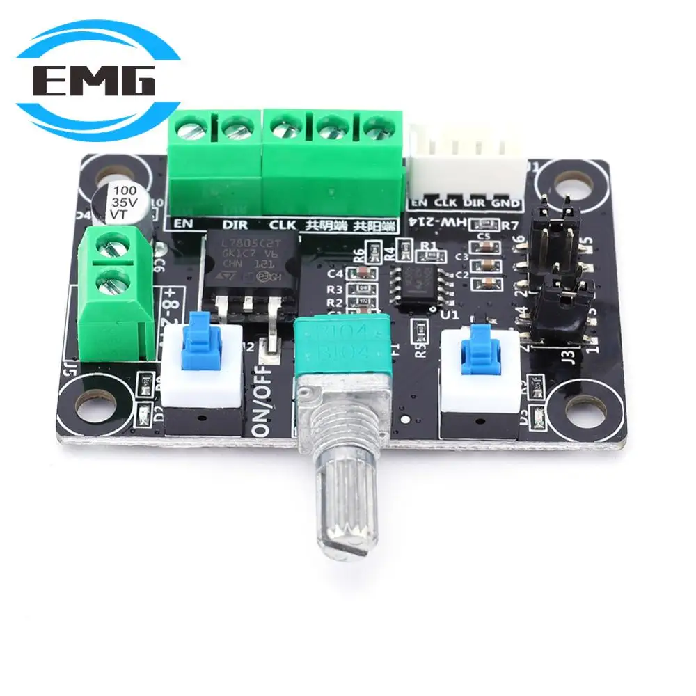 Stepper Motor Controller Board Positive Negative Rotation Control Stepping Motor Drive Controller 12-24V Electronic Components