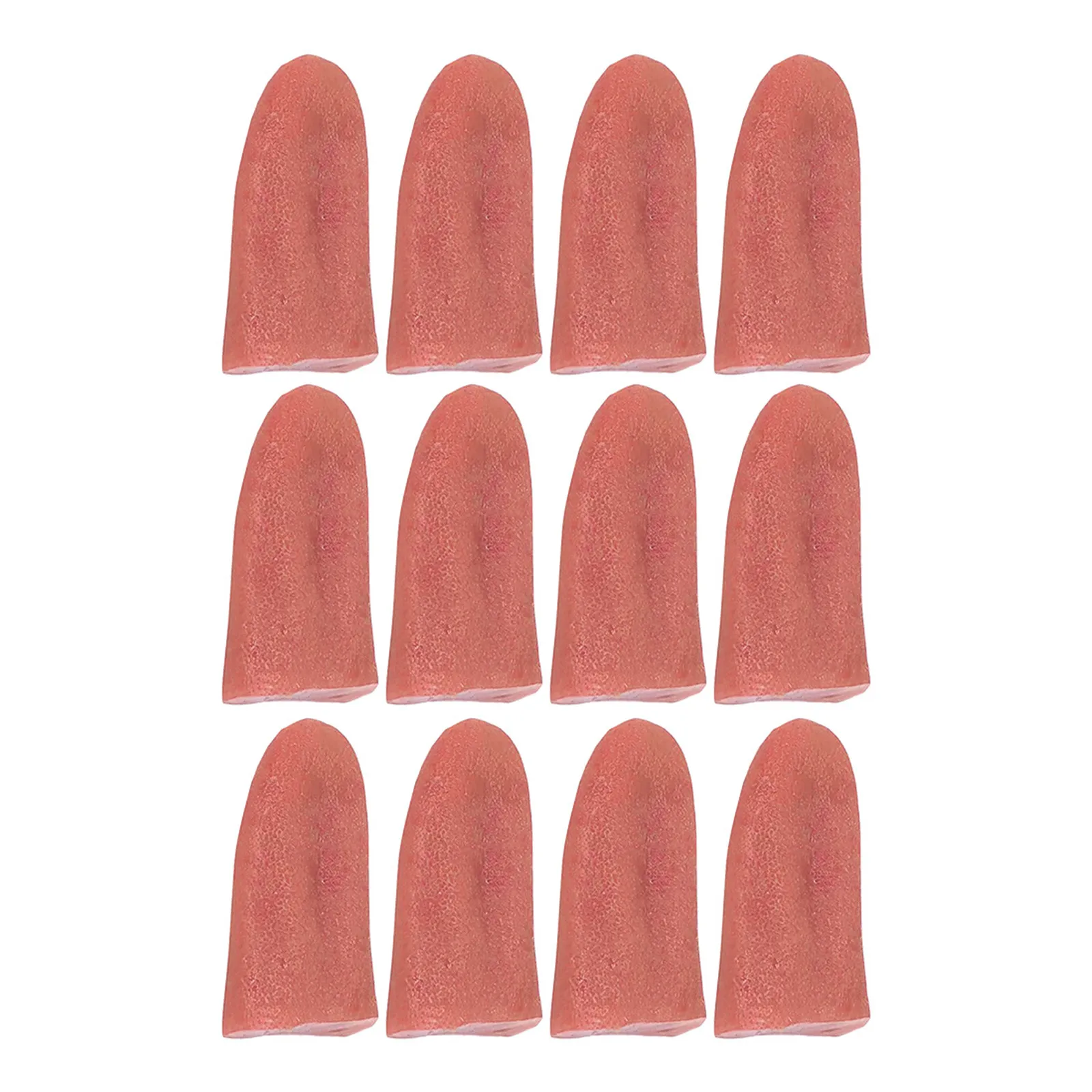 

12Pcs Stretchy Fake Tongue Props for Halloween Pranks Scary Party Tricks Festival Costume Gag Joke Supplies Comedy Accessories