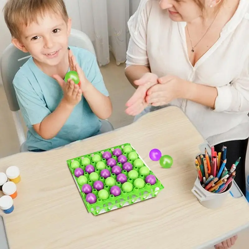 Bouncing Balls Toys Ball Action Backgammon Celebration JumPong Bouncing Balls Interactive Board Game For Family Children