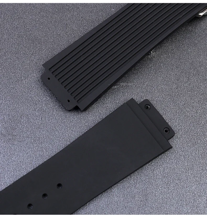 Silicone Rubber Watch Band For Hublot BIG BANG Black Blue Men's Watch Band Tool Waterproof and Sweatproof bracelet  26-19mm