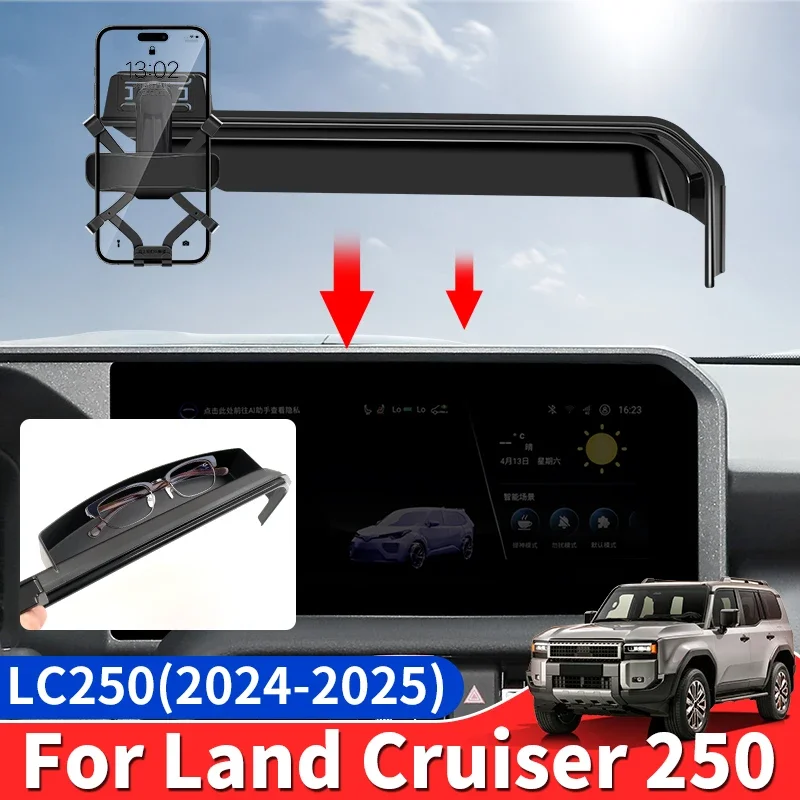 

For Toyota Land Cruiser 250 2024 2025 Prado LC250 1958 First Edition FJ250 Dedicated Mobile Phone Holder,Upgraded Accessories