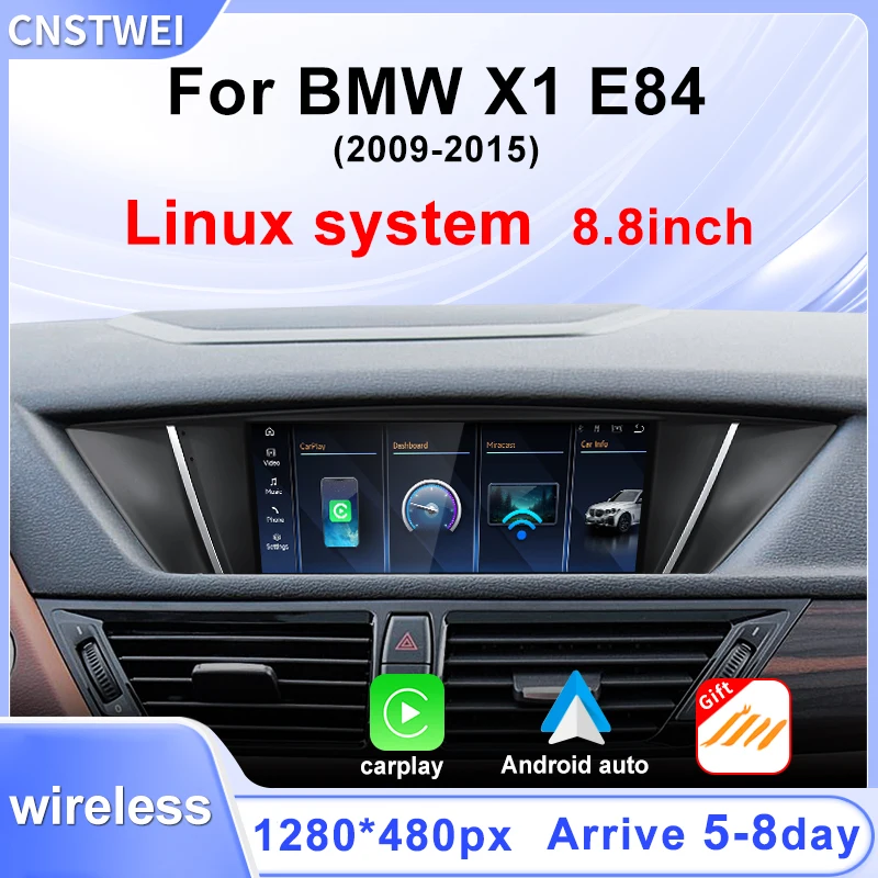 Linux System 8.8inch Display Touch Screen For BMW X1 E84 CIC 2009-2015 Wireless Carplay Android Auto Car Multimedia Players GPS