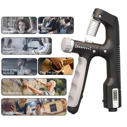 10-100Kg Hand Grip Ginnico per il rafforzamento del polso per gli allenatori Recupero muscolare Fitness Gym Hand Gripper, Strumenti per l'allenamento dell'avambraccio