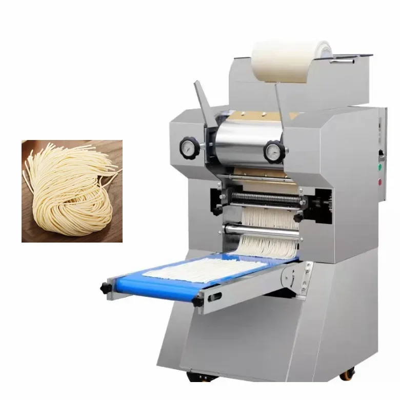 Cheap Multifunctional 75kg/h 2mm 3mm Round Flat Noodle Ramen Noodle Fresh Noodle Making Machine For Restaurant