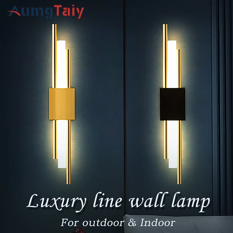 12W Modern LED Wall Light Metal Acrylic Indoor Wall Lamp Wall Sconces Interior Lighting for Living Room Bedroom Bedside