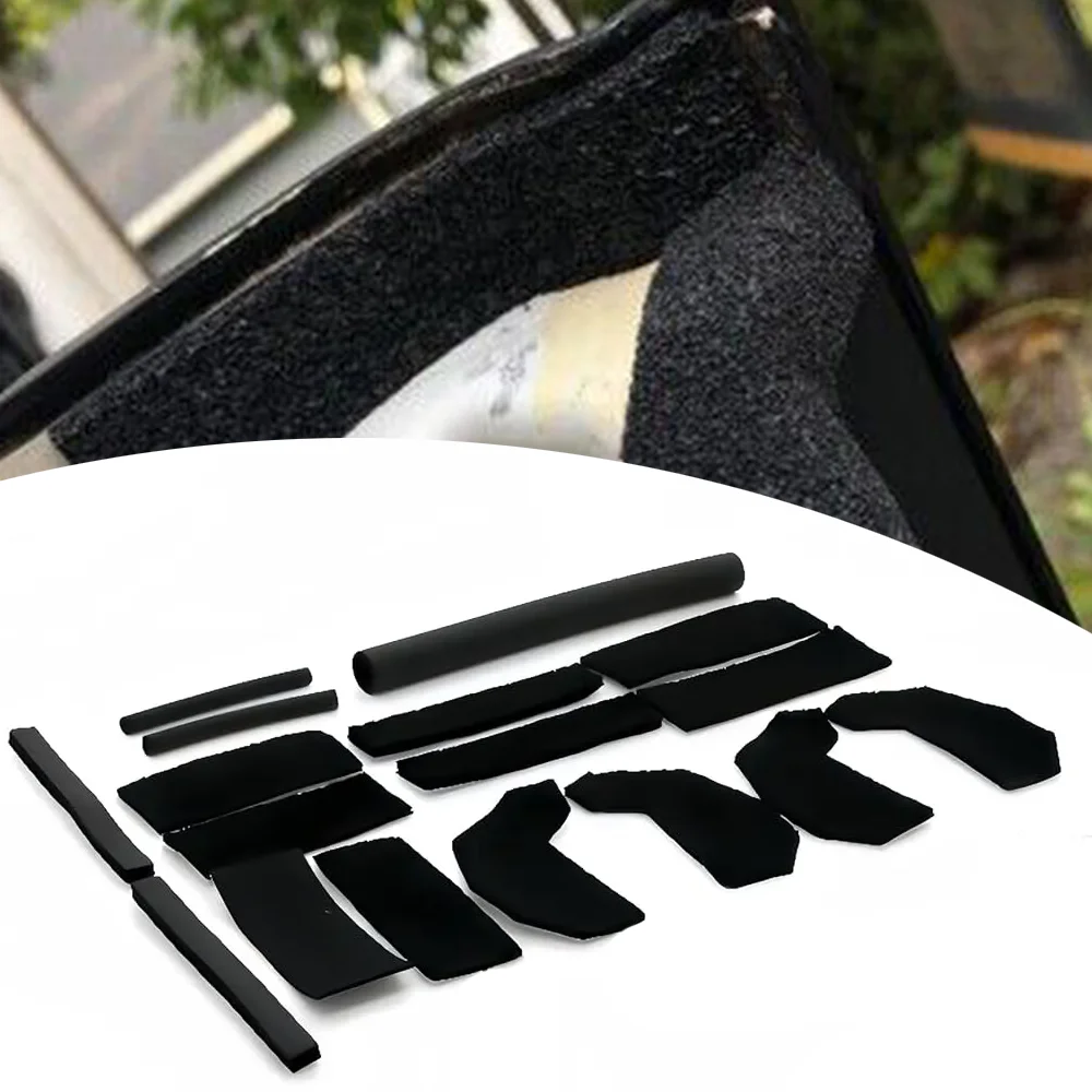 Roof Leak Repair Kit Hard Top Seal Leak Repair Kit Foam Blocker Sealing Repair Set For Jeep Wrangler JK JKU 2007-2017 2/4-Doors