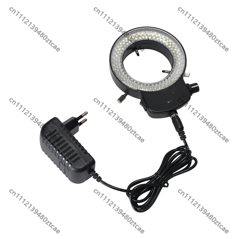Adjustable LED Ring Light Industrial Microscope Light Source 144 Beads 63MM Fully Transparent Lampshade