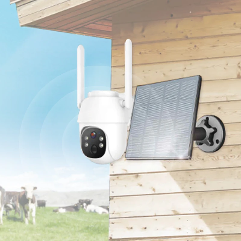 IP65 Waterproof Two-way Audio Outdoor Internal POE 4G Solar Security PTZ IP