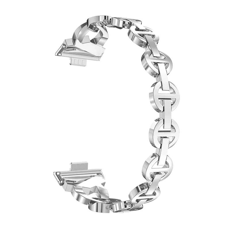 Pulseira de metal para huawei watch fit 3, pulseira de aço inoxidável para huawei watch fit3, pulseira de diamante para huaweiwatch fit 3 correa