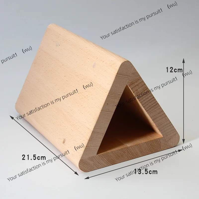 Leather Tools Hand DIY Triangle Bending Sticker Die Beech Bending Auxiliary Tools Wood Wax Oil, Three Angles