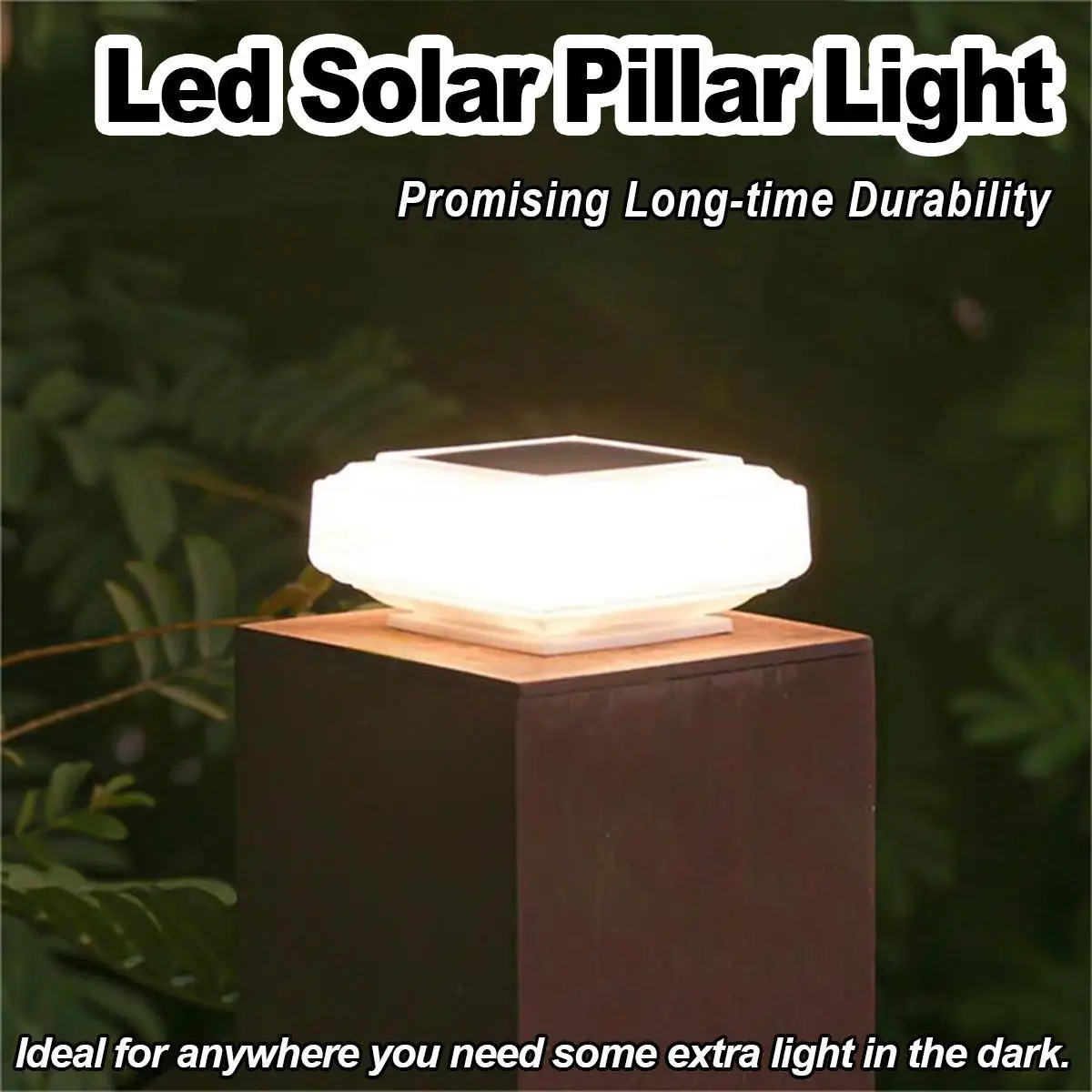 

Светодиодные солнечные пост свет теплый столб лампы пола аккумуляторные лампы питаны для ландшафта на открытом воздухе сад дворио украшение газона мощность