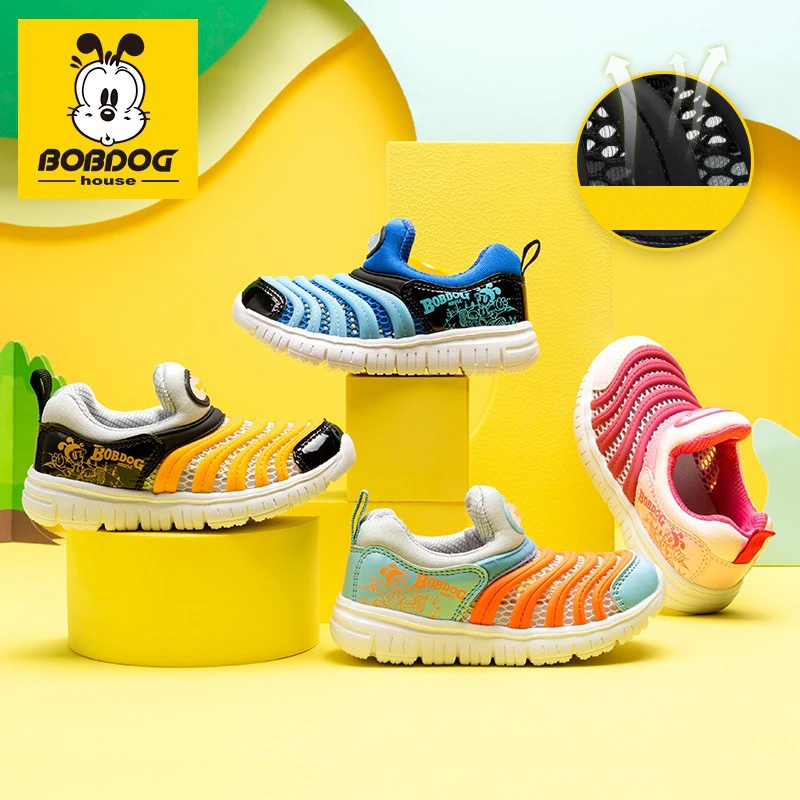 Scarpe per bambini BOBDOG Caterpillar primavera ed estate 2022 nuove scarpe sportive per bambini scarpe con fondo morbido