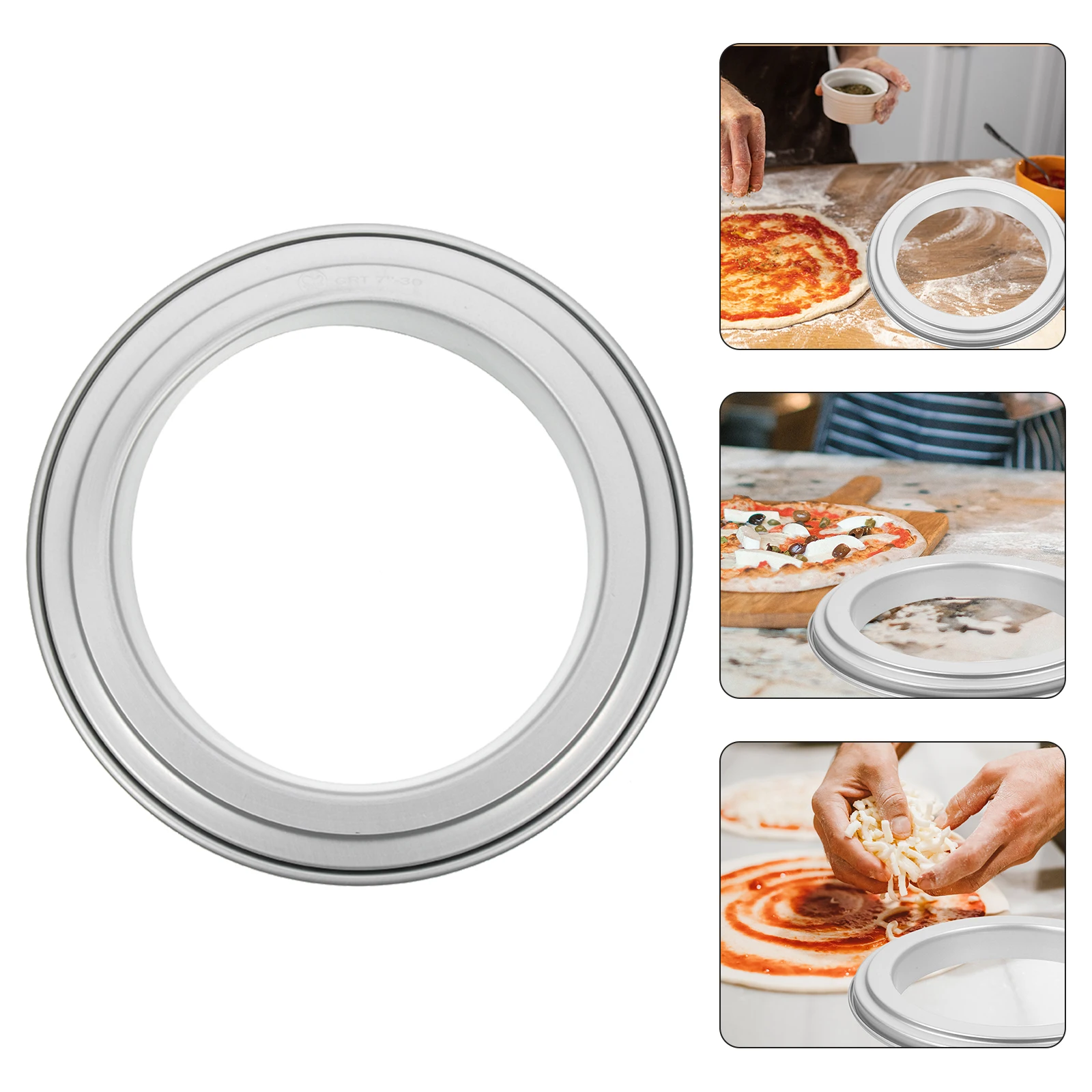 

Metal Muffin Non-Stick Crumpets For Pizza Baking Tool Dessert Mold Lightweight Round Shape Pastry Ring Diy Saucing Ring