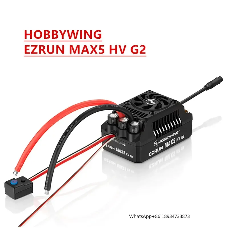 Newest Hobbywing EzRun MAX5 HV G2 12S HV 250A ESC 25A BEC Brushless Electronic Speed Controller For 1/5th Truck Buggy Rc Car