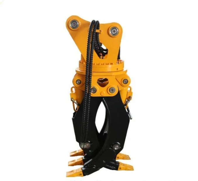 Higher Quality 30t Forestry Machinery Hydraulic Excavator Grapple Rotating Grab Attachment