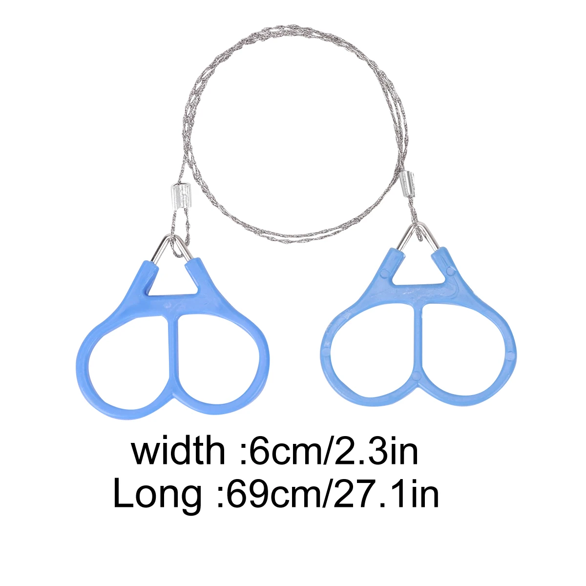 

Survival Wire Saw Outdoor Stainless Steel Lightweight Portable Ergonomic Design Easy to Carry Small Size Strong Strength