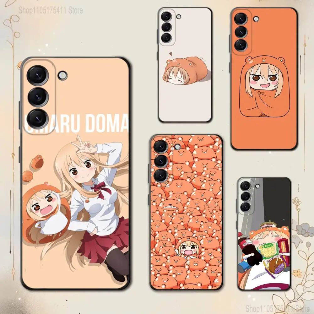 

Anime Doma U-Umaru Phone Case For Samsung Galaxy A 73,72,51,53,52,71,22,5G,Note,J7,8,9 Soft Black Cover