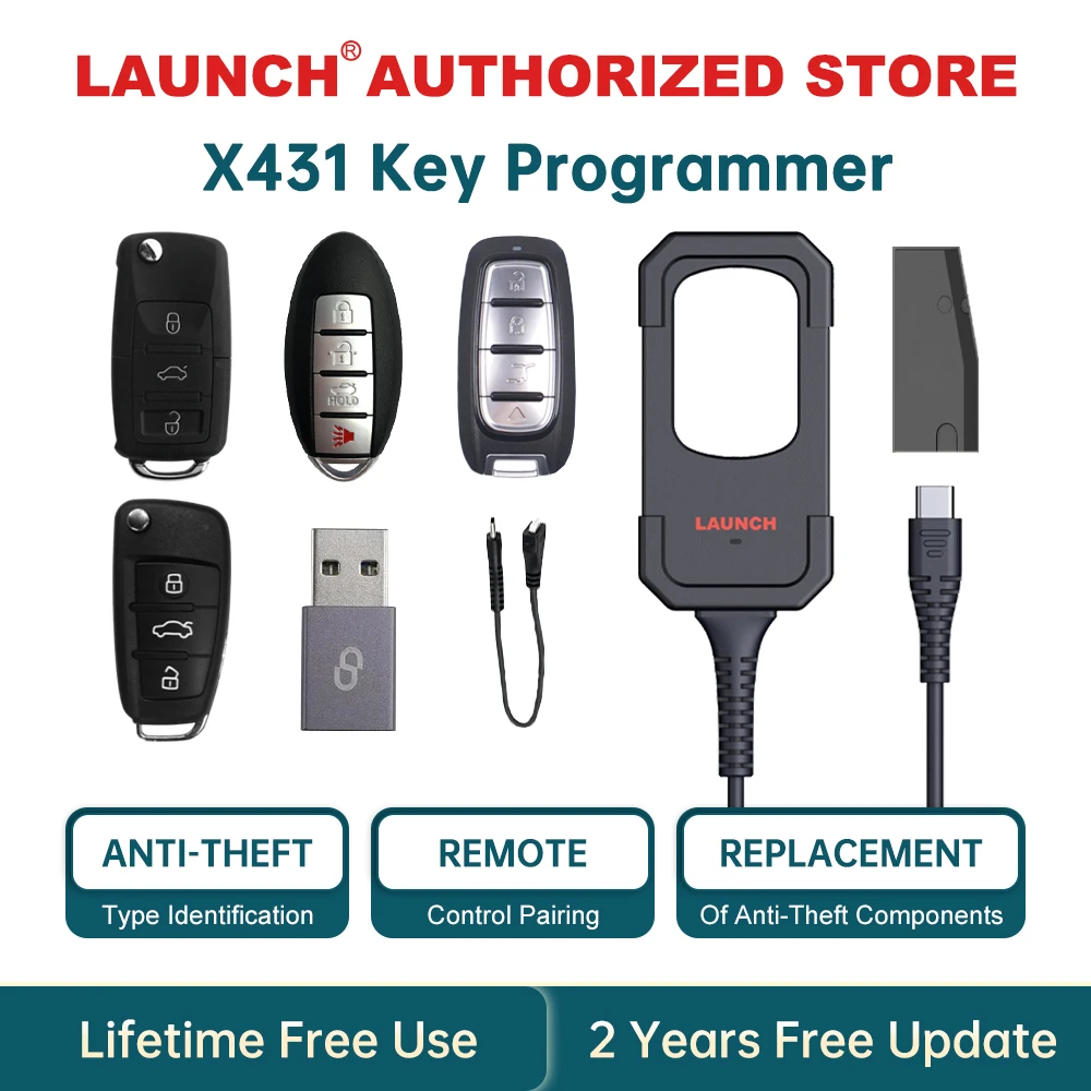 Picture 7: LAUNCH X431 Key Programmer Read/Write IMMO Chip Programming Smart Key Anti theft work with X431 PRO ELITE/PRO V5.0/PRO TT/PRO3S+