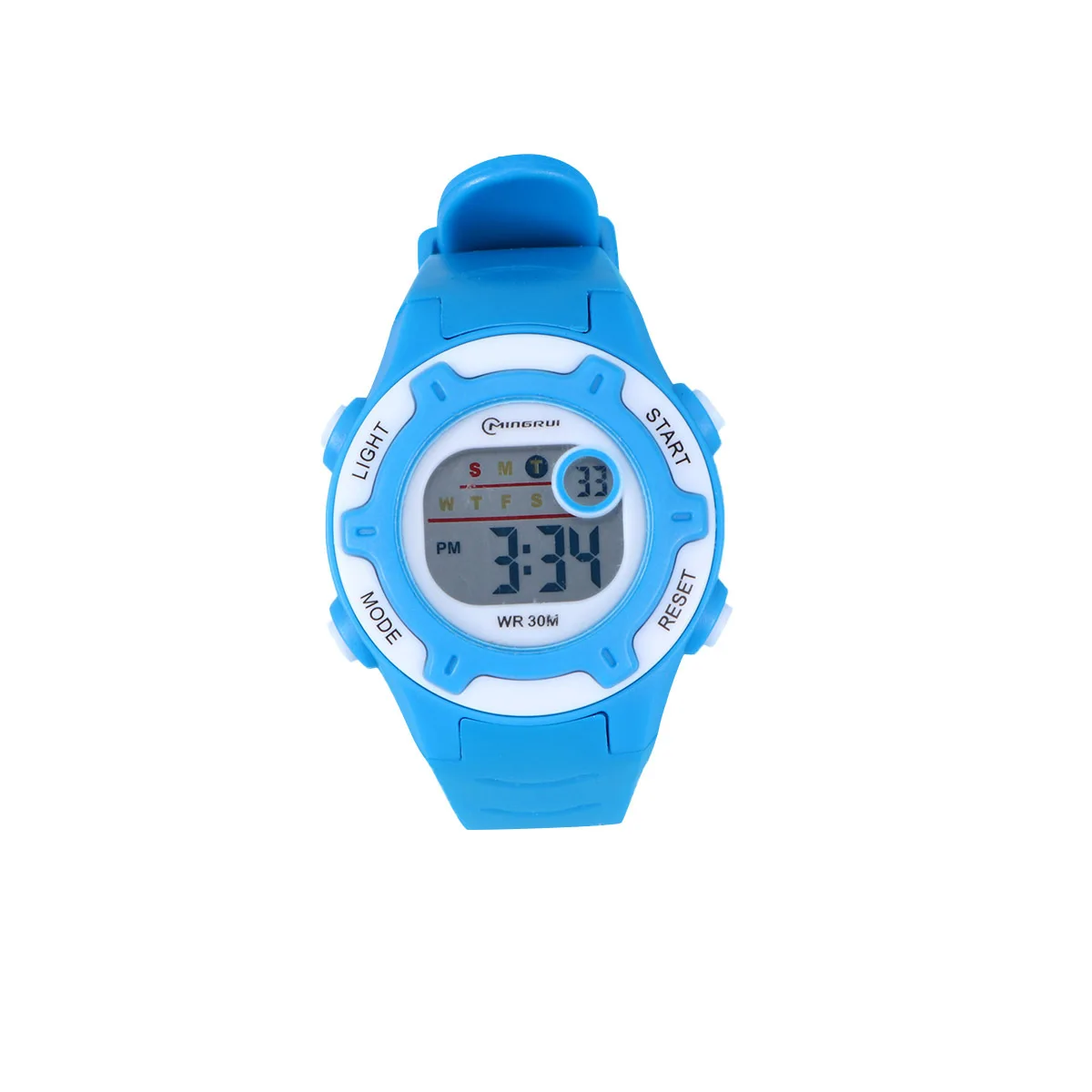 

Luminous Waterproof Digital Watch for Kids Electronic Time Date Display Plastic Strap Adjustable Wristband Cute Unisex Design