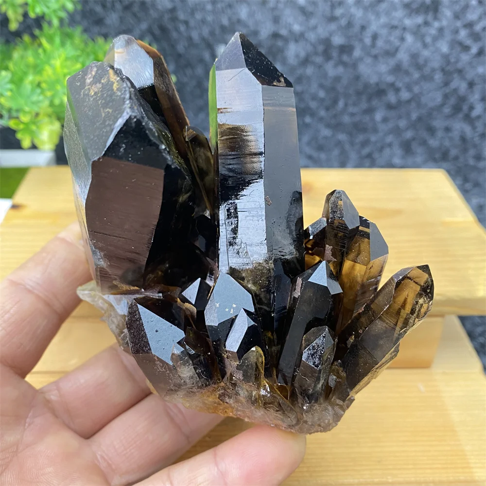 Natural Mineral Black Crystal Ore Specimen  Hhand-polished Feng Shui Meditation Chakra Crystal  Home Decoration Ornaments