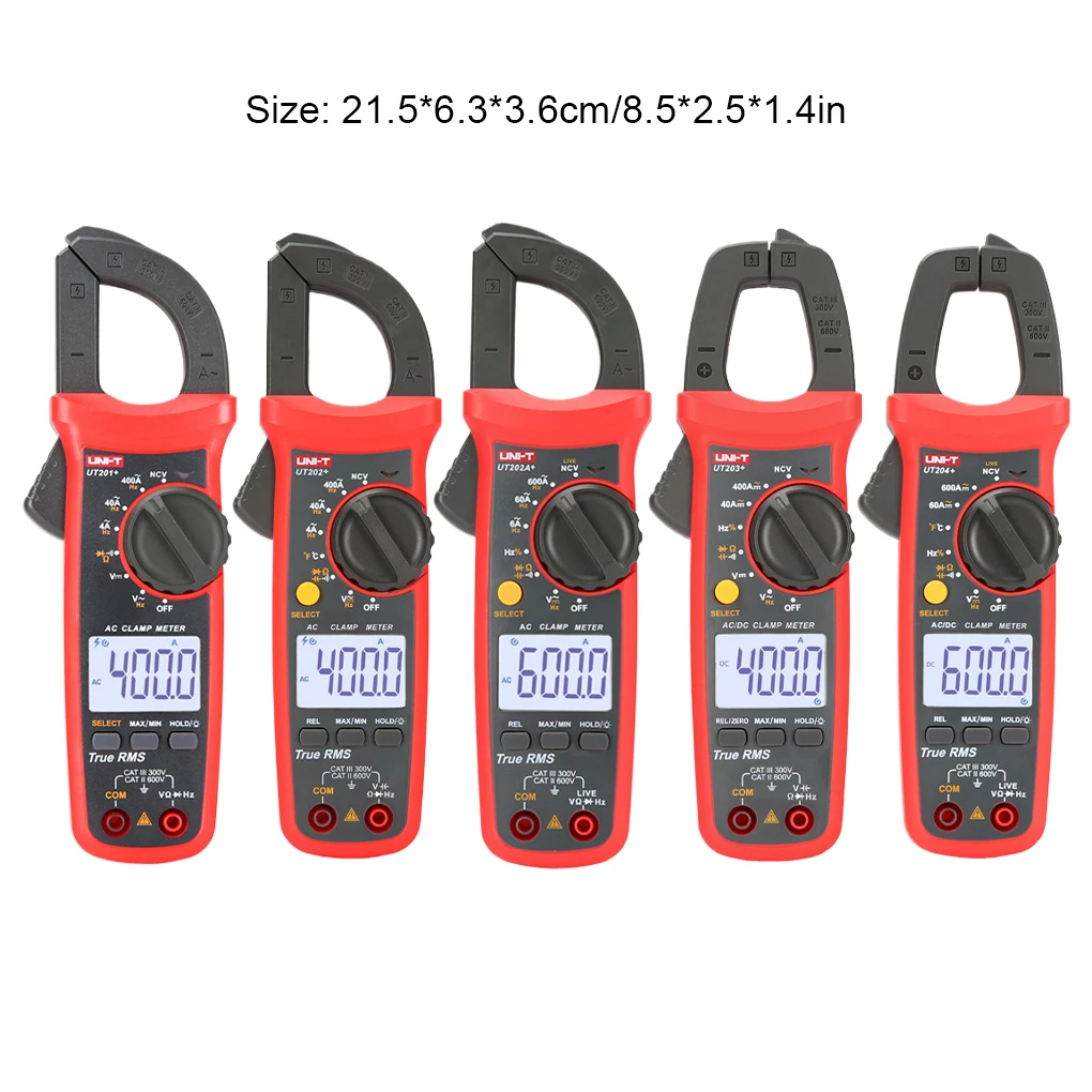 UNI-T Clamp Meter UT202 Plus Digital Tester Ammeter Electric Multitester Professional Voltmeter Pliers Accessory