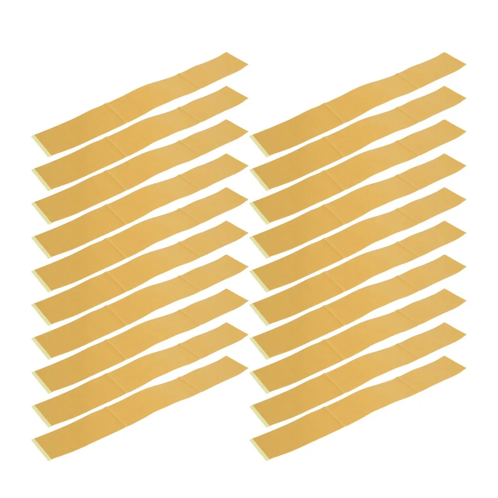 20Pcs Reliable Yellow Zero Clearance Tape PVC Length 35.56cm Miter Saw Tape Self Adhesive Strips Table Saw Use