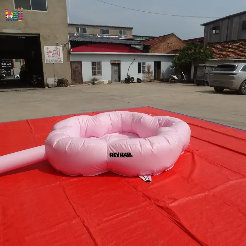 Light Pink Inflatable Flower Ball Pit for Kids Party Decor Soft Play Area Children Game Activity Pool Large Size Outdoor Fun