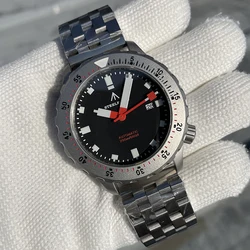 STEELFLIER Men Diver Watch 45mm Automatic Mechanical Wristwatch 200M Waterproof BGW-9 Luminous Sapphire Mirror NH35 Steel Bezel