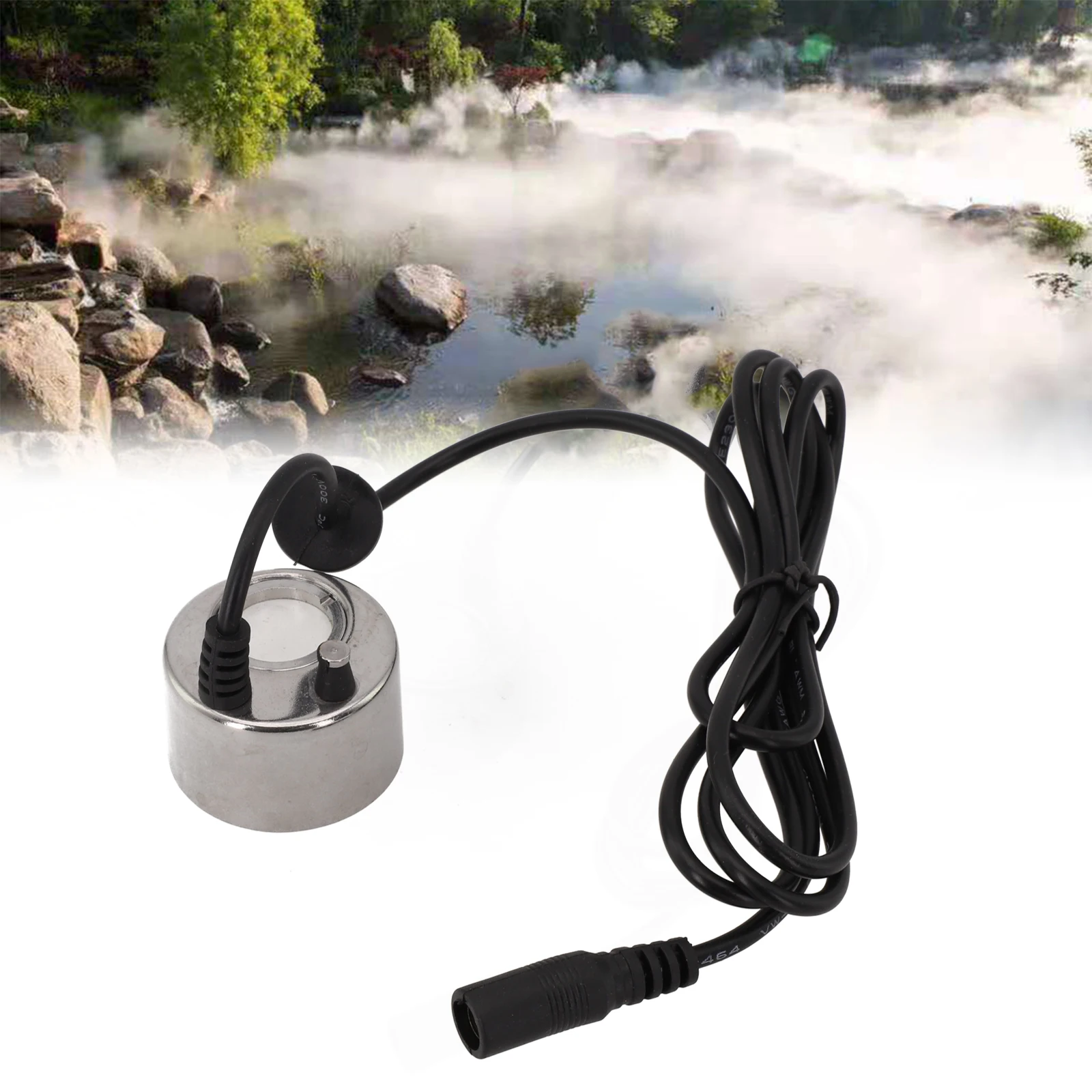 No Light for mist Sprayer 38mm Fog Maker for maximum Evaporation 350ml h Water Depth 40-70mm Good Quality Stainless Steel 5m