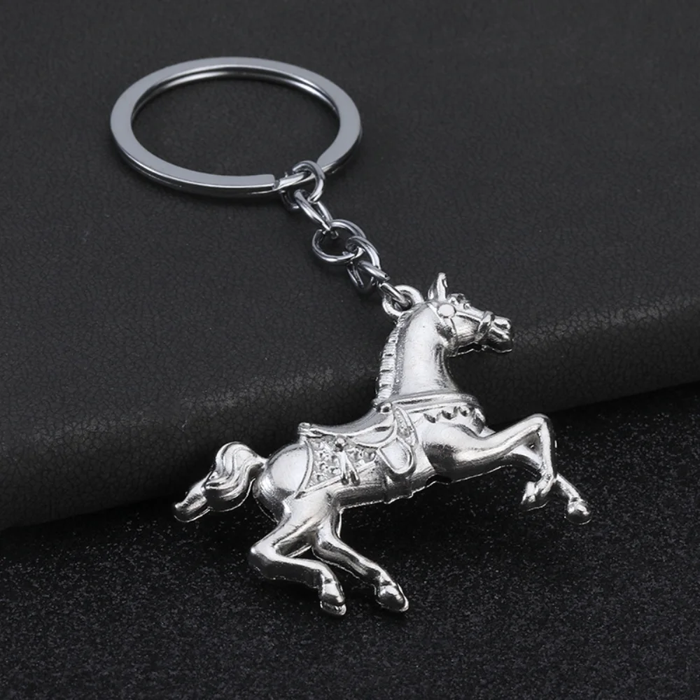 Neuer Modischer 3D Dreidimensionaler Metall-Kriegspferd-Schlüsselanhänger im Retro-Stil, Metall-Rucksack-Schlüsselring, Charm-Anhänger für Männer und Frauen, Auto-Schmuck, Geschenk – Detail 5
