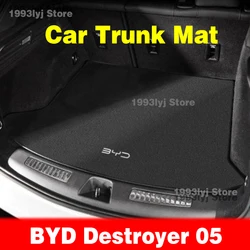 Flannel Car Mats For BYD Destroyer 05 2022 2023 2024 Trunk Mat Mat Accessories All Weather Dustproof Protection Pad