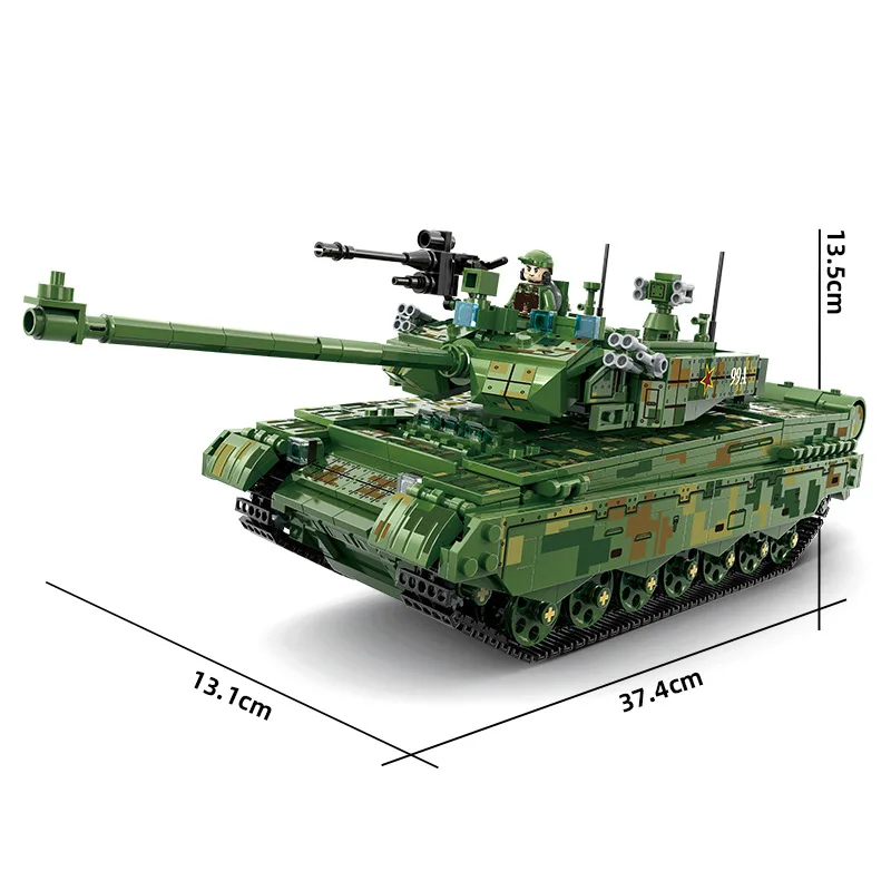 OUZEY ミリタリーシリーズ 組み立てブロック 戦車モデル 男の子向け、創造的なDIY組み立ておもちゃ 子供へのギフト