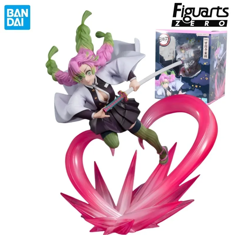 In Stock BANDAI Original Figuarts ZERO Demon Slayer Kanroji Mitsuri Love Hashira Anime Figure Birthday Present Toy Gift