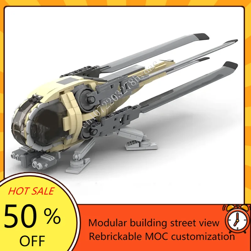 

769 шт. MOC на заказ пазлы Fremen Ornithopter модель DIY собранный самолет развивающие творческие детские игрушки рождественские подарки