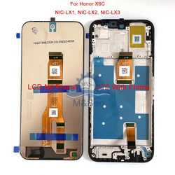 Original For Huawei Honor X6A WDY-LX1/2/ X5 Plus LCD Display Screen Touch Panel Digitizer For Honor X6B/X6C X5C/X5C Plus Frame