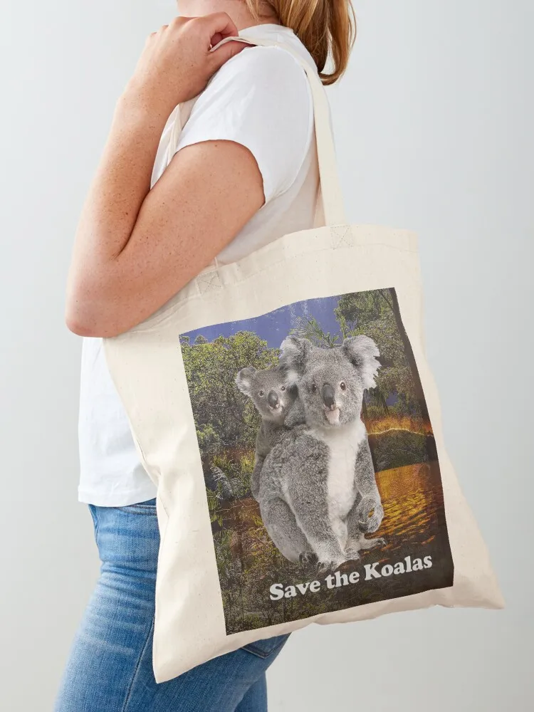 

Save the Koalas Tote Bag Handbags women tote bag Gift bags custom tote bag