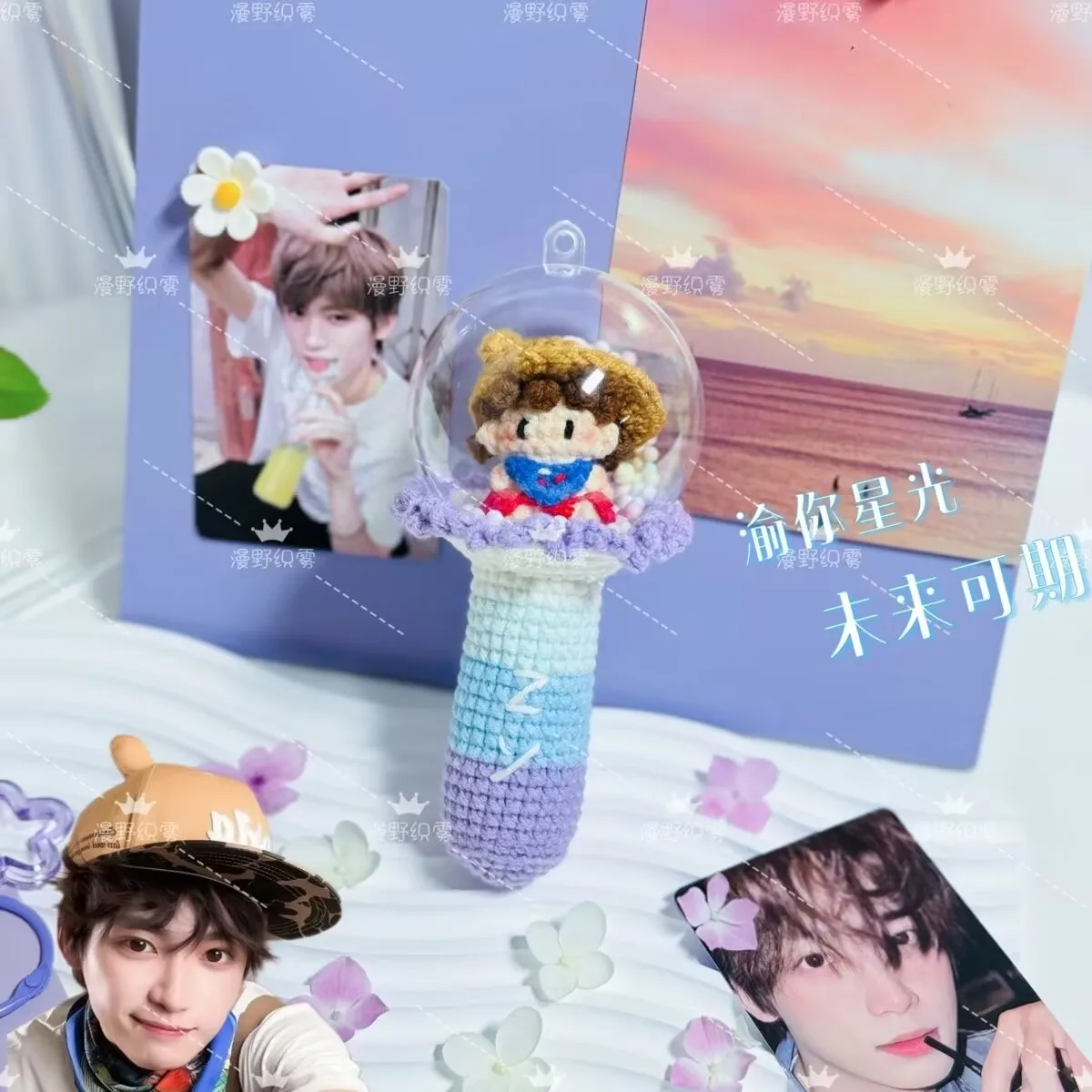 "Reverse Love Ziyu soporte periférico pequeño caramelo de goma de ganchillo soporte brillante palo bolsa colgante regalo de cumpleaños