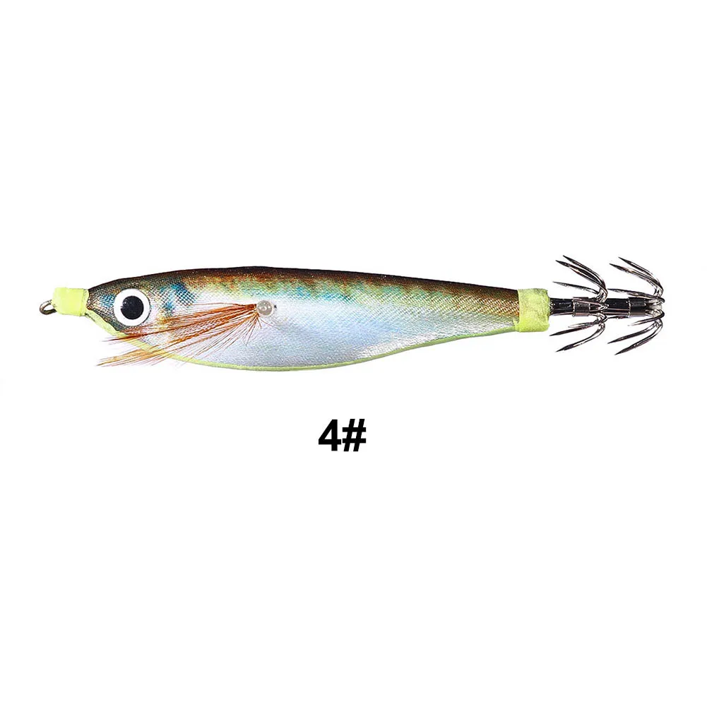 Cebo de pesca en el mar, anzuelo de calamar de acero inoxidable, 10cm/9,6g, 1 piezas