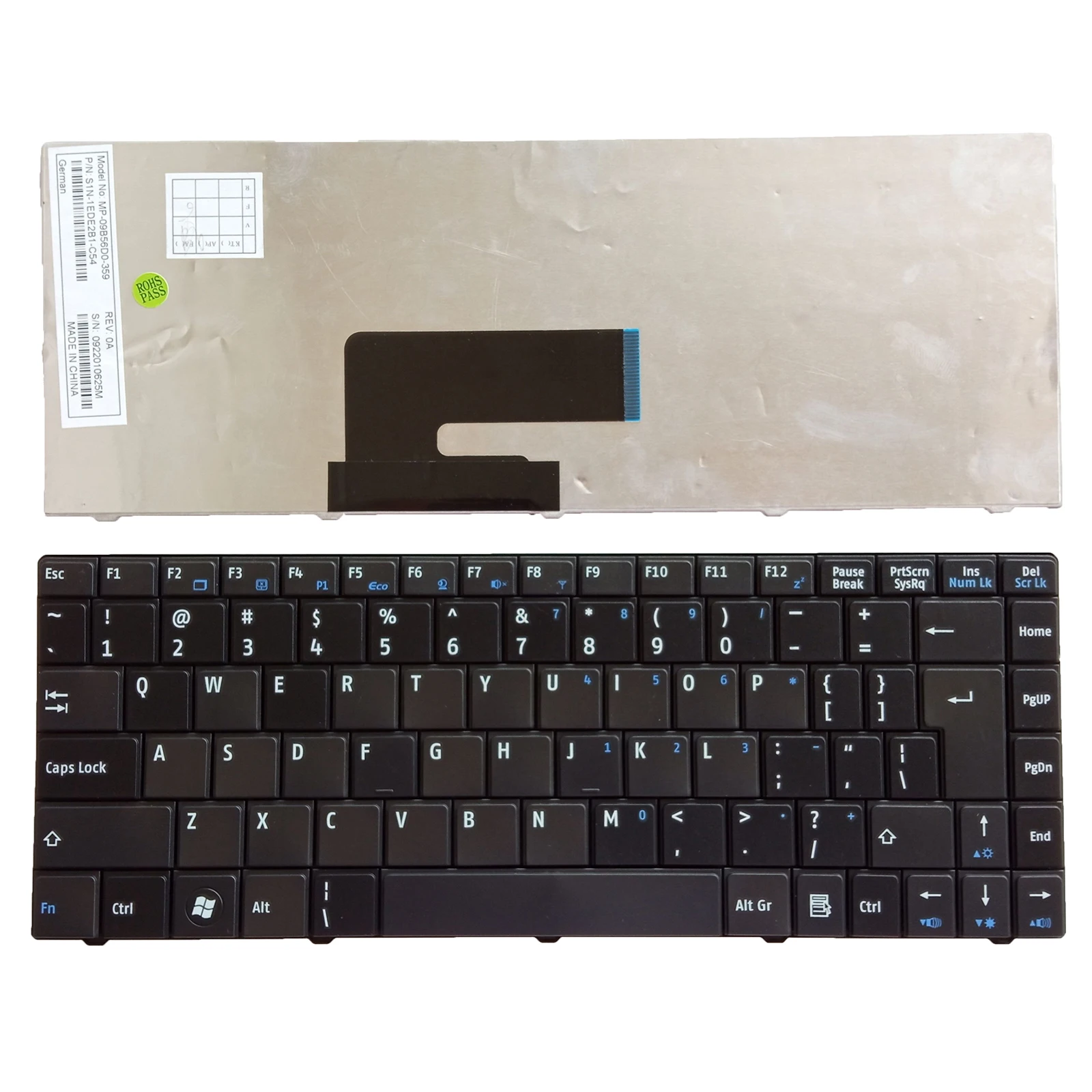 

New UI Laptop keyboard For MSI CR400 EX460 U200 ULV723 X300 X320 X340 X400 Black