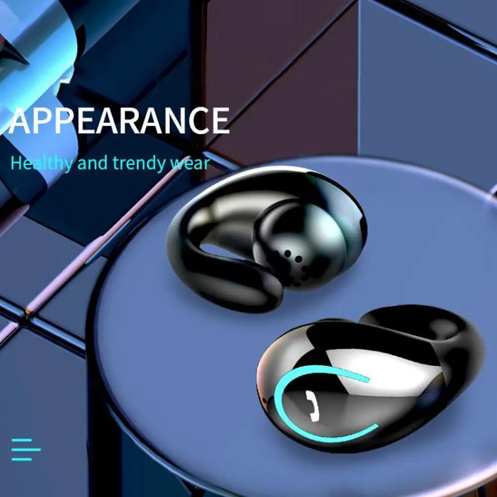 Ear-hook Wireless Bluetooth Headset Sport Earhook Handsfree for Running Gym, Gaming Earphones with Bass IPX4 Water Protecti Q2I1