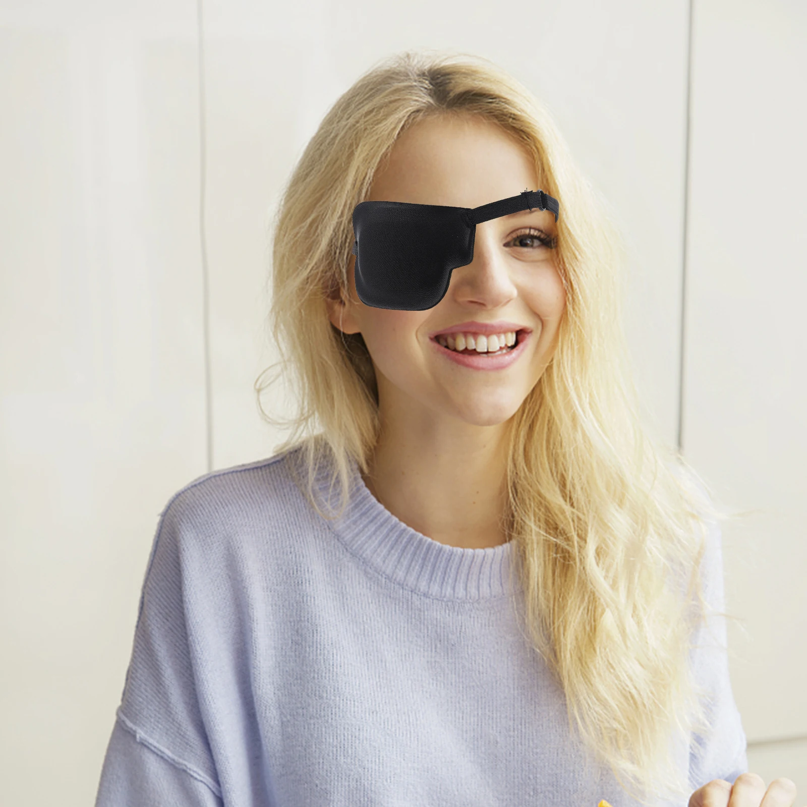 

Stress Free Wearing Glasses Polyester Eye Patches Strabismus Correction 3D Design Amblyopia Training Vision Flexibility Eye Mask