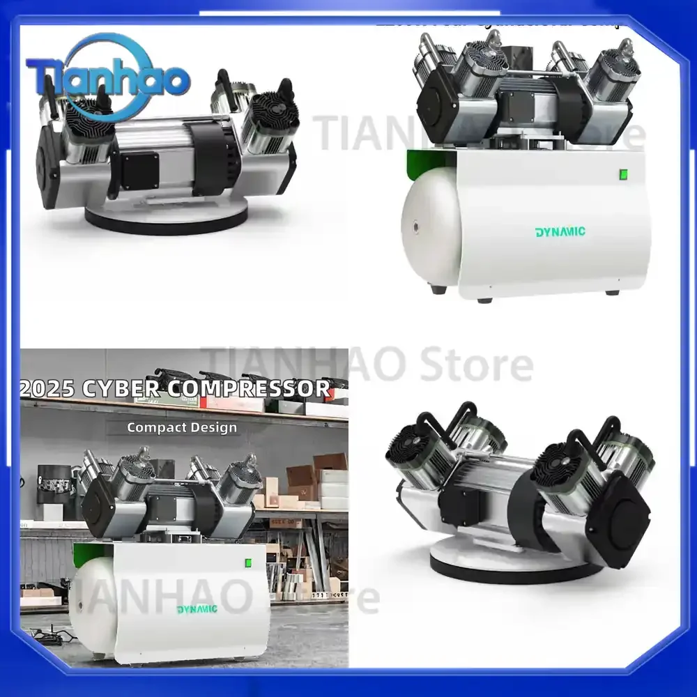 Portable Heavy-Duty Recirculating Air Compressor with 4-Cylinder Pump for Industrial Use