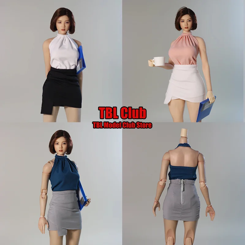 

DMTOYS DF098 1/6 Scale Workplace Outfit Halter Top Bodycon Skirt Female Clothes For VCD02 TBL47 12-inch Action Figure Soldier