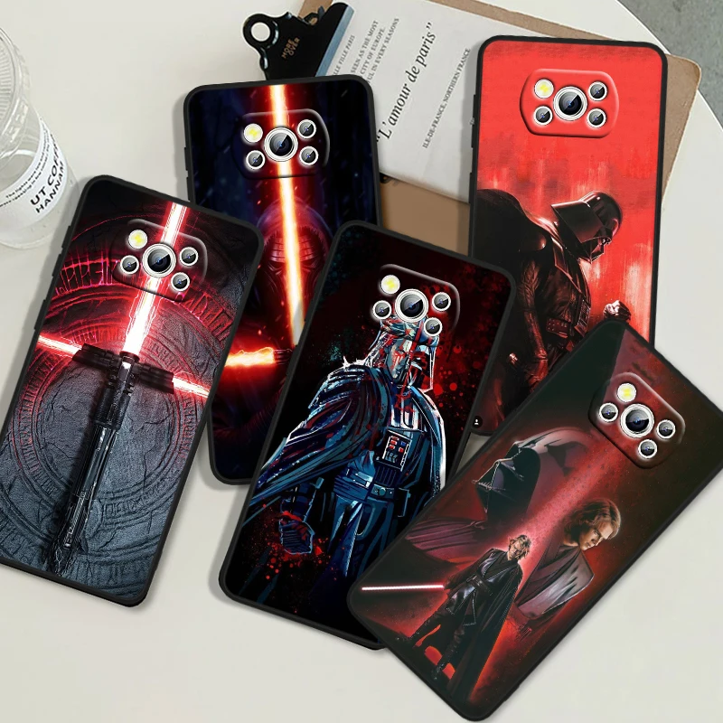 S-tar W-ars Disney For POCO X6 M6 C55 C50 C40 C3 F5 F4 F3 M6 M5 M4 4G 5G GT Pro Silicone Black Phone Case