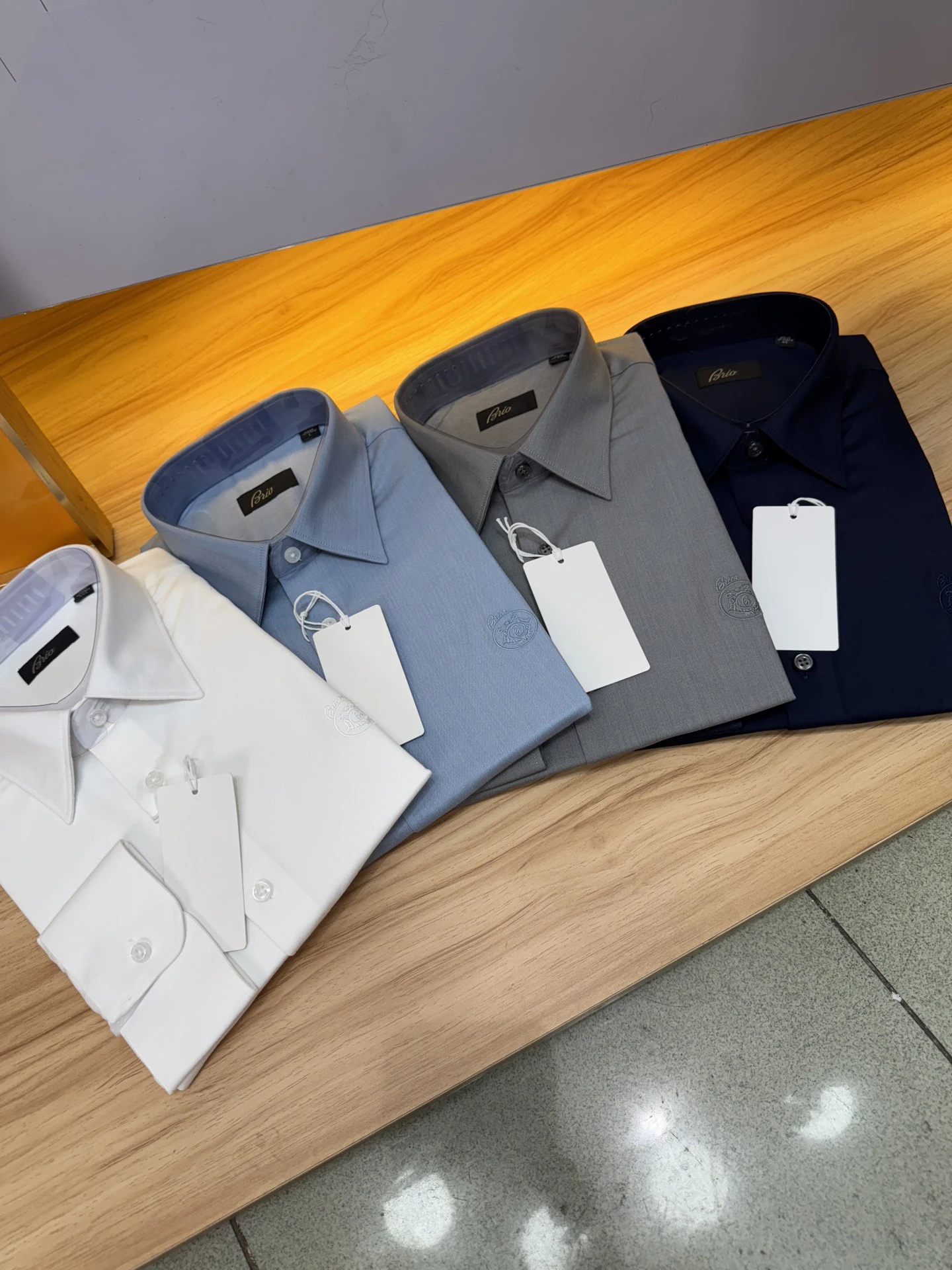 

BLIYOSS Long sleeved Men Casual High quality Striped Short sleeved College style Old Money Simplicity Advanced Fabric Size S-XXL