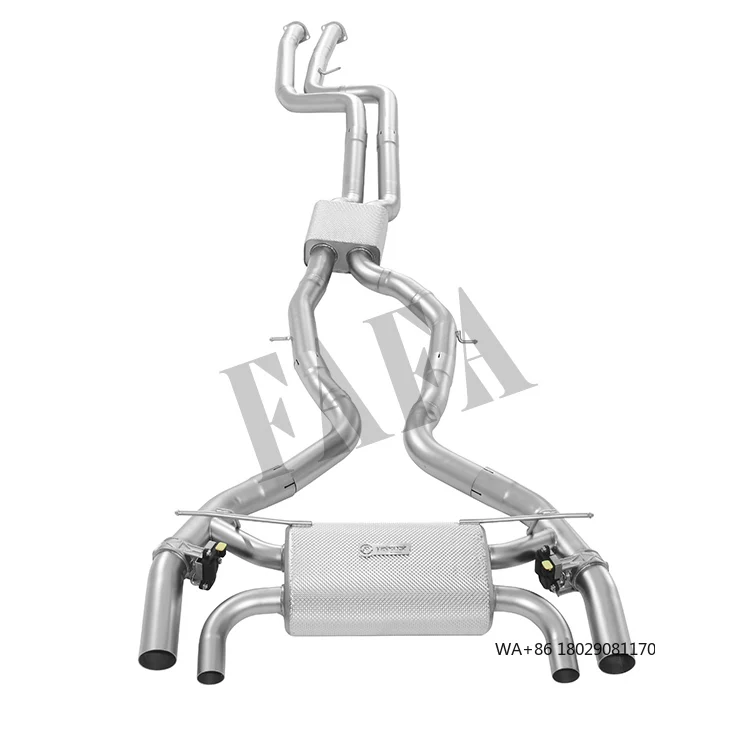 

Высокопроизводительная выхлопная система Catback для BMW M2C F87 3.0T с электрическим клапаном и глушителем, средняя и задняя секции