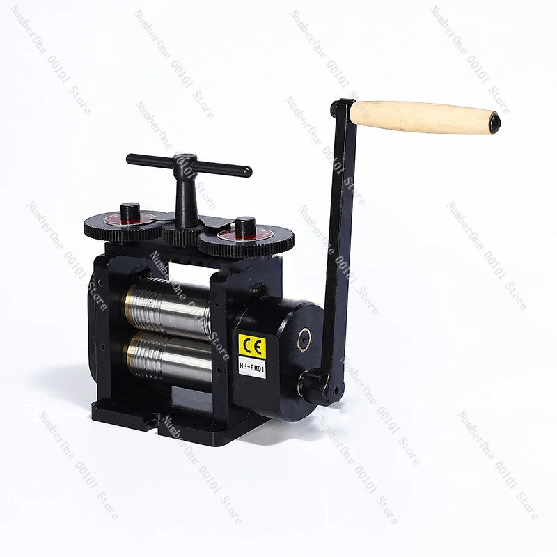 

High Quality Jewelry Manual Rolling Mill Combination Flat Square & Half Round 110 MM Rollers HH-RM01A