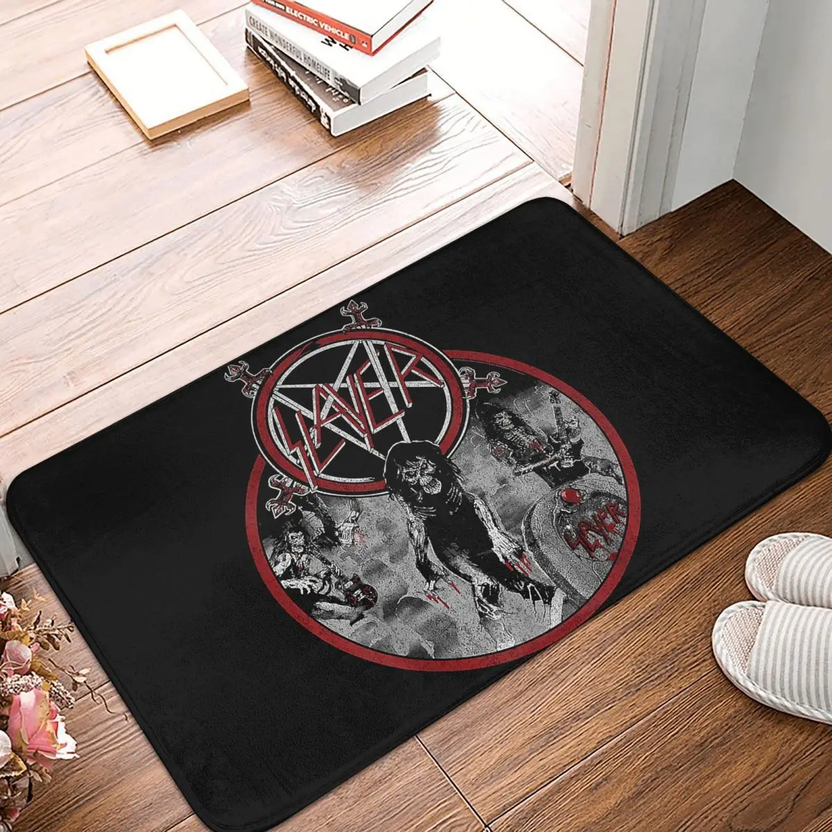 Heavy Metal Rock Slayer Live Undead Non-slip Doormat Floor Mat Antiwear Carpet Rug for Kitchen Entrance Home Balcony Footpad Mat